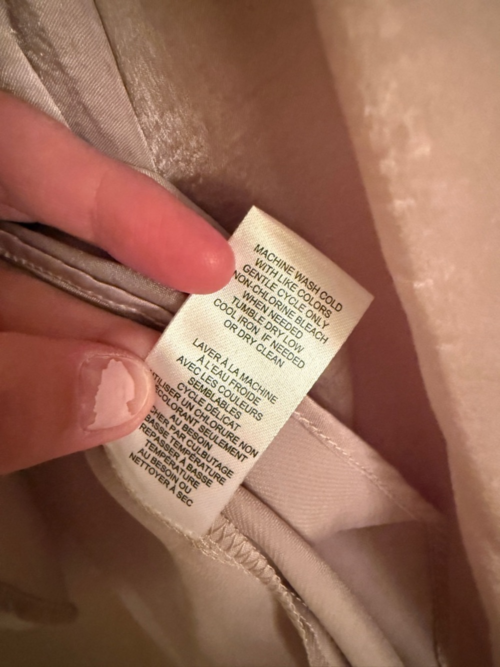 Tahari Dusty Mauve Satin V-Neck Blouse - Picture 5 of 7